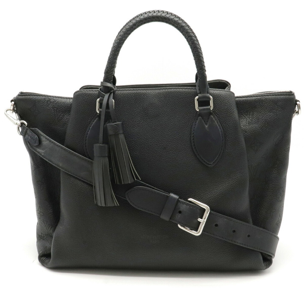 Louis Vuitton Monogram Mahina Leather Haumea Shoulder Bag Noir Black